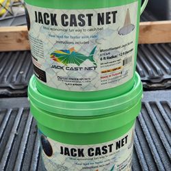 Jack Cast Nets ..6 And 7 Feet Sizes 