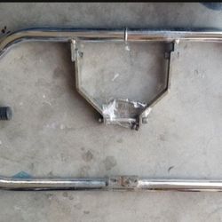 HONDA CB500T HIGHWAY CRASH BARS WITH FOOT PEGS. SEE PICTURES FOR SIZE, AND CONDITION....asking $75.00 77-80 Honda Hawk cb650, cb400t