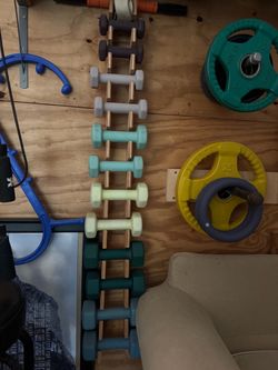 Free weight set