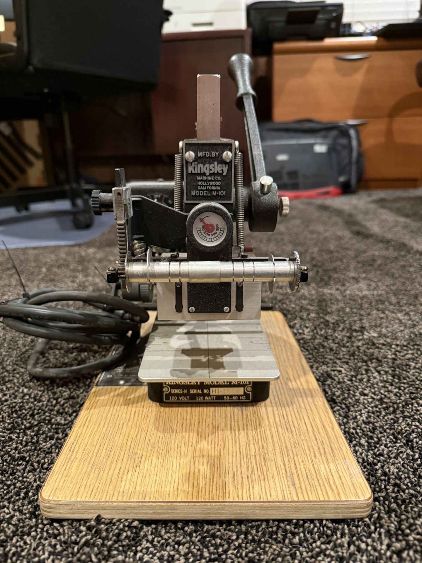 Kingsley SERIES H M-101 Hot Foil Stamping Machine 