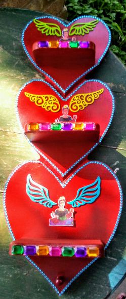 Handcrafted Frida Kahlo Three Tiered Shelf