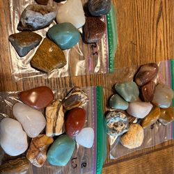 4 pounds tumbled stones/minerals