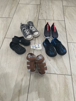 Crocs and more shoes for toddler size7
