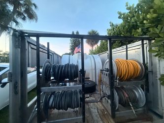 Pressure wash trailer