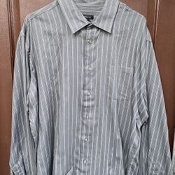 Gray Long sleeve Dress Shirt XL..
