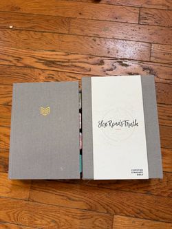 She reads truth Bible