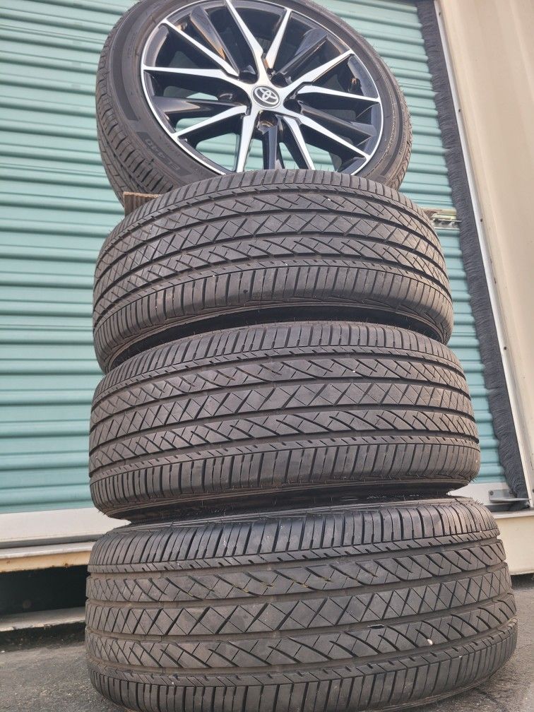 18" Rims Toyota Camry 18" Rines Toyota Llantas Bridgestone Turanza Rims Zero Scratches Zero Dents