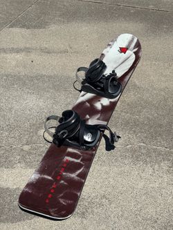 Free Rider Snowboard w/ Morrow Bindings Complete Setup – Ready to Ride