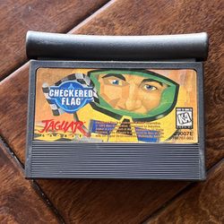 Checkered Flag - Atari Jaguar - Authentic Video Game Cart Only