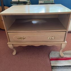 Blonde Wood TV stand 