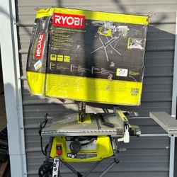 RYOBI 15 Amp 10 in. Compact Portable Corded Jobsite Table Saw with Folding Stand