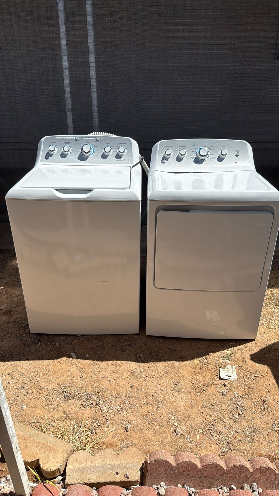 GE Set Washer And Gas Dryer