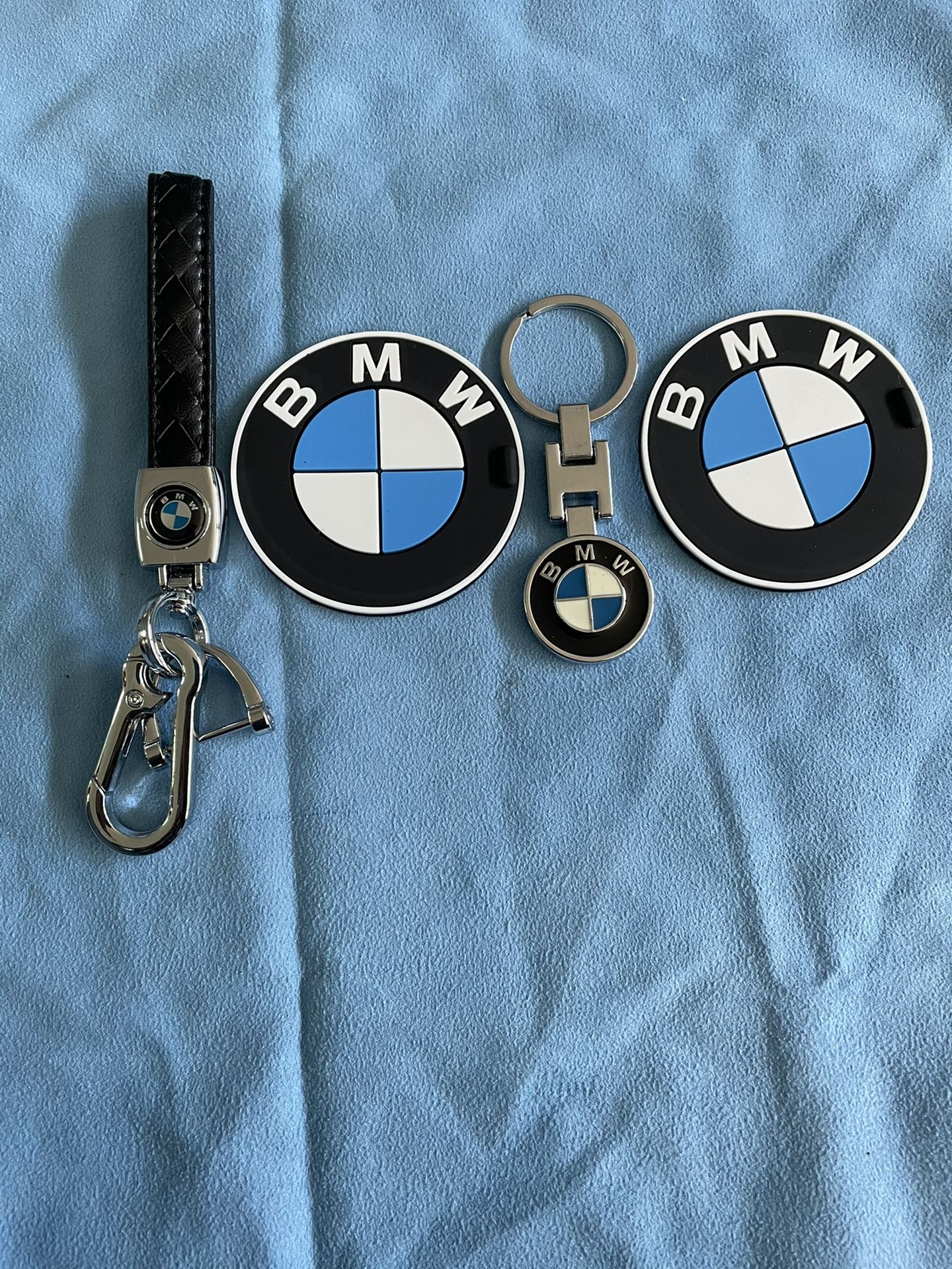 BMW keychain AND Cup Mat