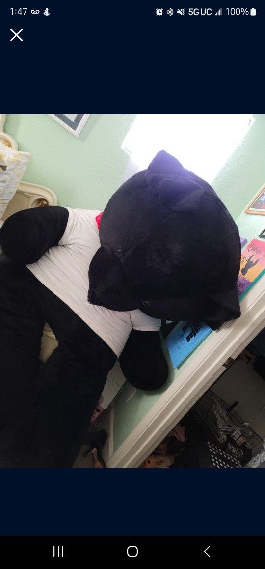 8 FOOT TEDDY BEAR BLACK 