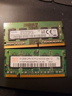 Computer memory 4gb and 512mb for laptop notebook