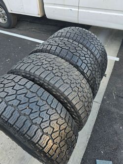 4 Used Tires 285 70r17 (116T) Falken Wldpeak AT3 Maybe 75%tread on , DOT 2024 $399.00