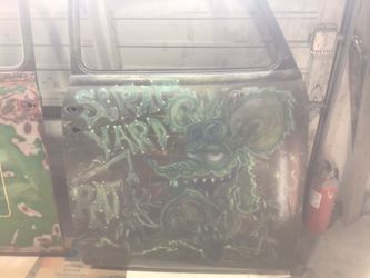 Car Art On Old Car Panels
