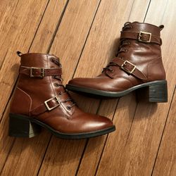 Women’s Dune Leather Ankle Boots 