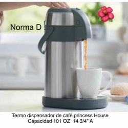 Termo Dispensador De Café Nuevo En Su Caja 🌺 Princess House 🌺