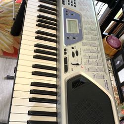 CASIO CTK-481 PIANO-SYNTH 61-KEY KEYBOARD 🎹 WITH X-STAND & POWER-SUPPLY