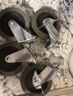 Set of 4 - 4” Heavy-Duty Caster Wheels - see description