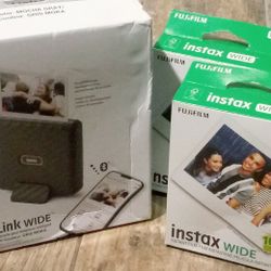 BRAND NEW FUJI FILMS INSTAX WIDE PORTABLE BLUETOOTH PHOTO PRINTER