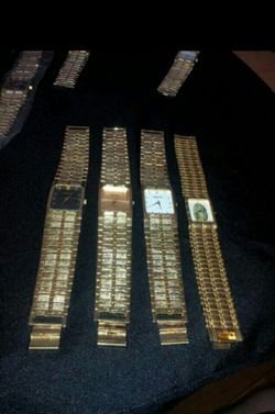 Cool casual watches gold plated