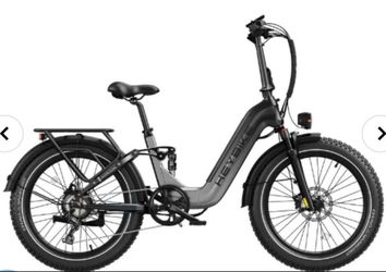 Heybike horizon 24inch foldable electric bicycle 1400w peak motor 28MPH max speed 45miles max range