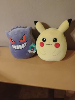 New Pikachu And Gengar Squishmallows
