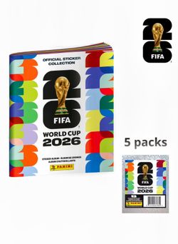⚽ FIFA World Cup 2026 Panini Sticker Album + 5 Packs