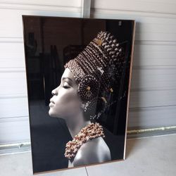 Embellished Headdress Wall Art (Free Delivery If Needed)