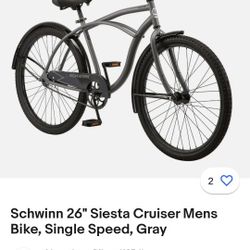 schwinn 26 inch cruiser bike
& Lock