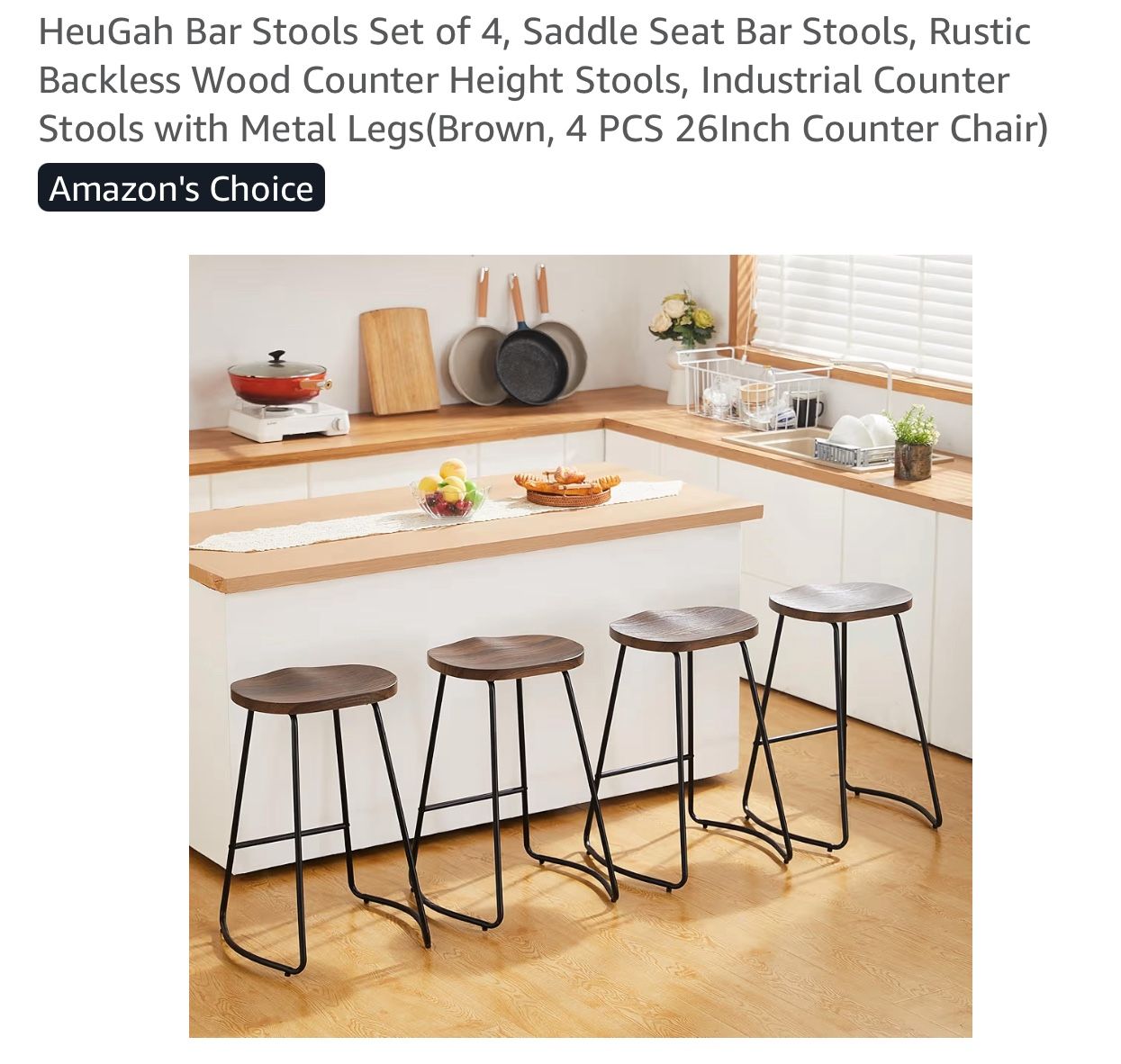 Set Of 4 Bar Stools