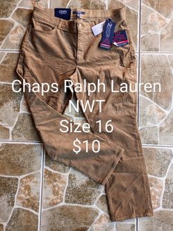 NWT Chaps Ralph Lauren Corduroy Pants Size 16