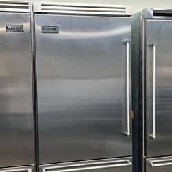 Viking 36”Wide Built In Bottom Freezer Refrigerator Stainless Steel 