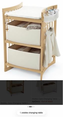 STOKKE changing table with storage