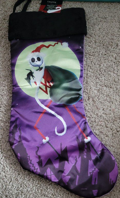 Nightmare Before Christmas Stocking Jack Skellington as SANTA CLAUSE New with Tag 2016