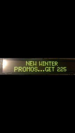 Adaptive Micro Systems 4120C 100-230 V AC 2-Line ALPHA Tri Color Programmable LED Display Electronic Message Center. 