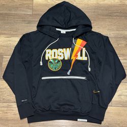 Nike DRI-FIT Roswell Rayguns Black Basketball Pullover Hoodie Mens M