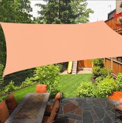 Sunshade Sail Canopy 16 ft. x 20 ft. Square  (Peach Color)