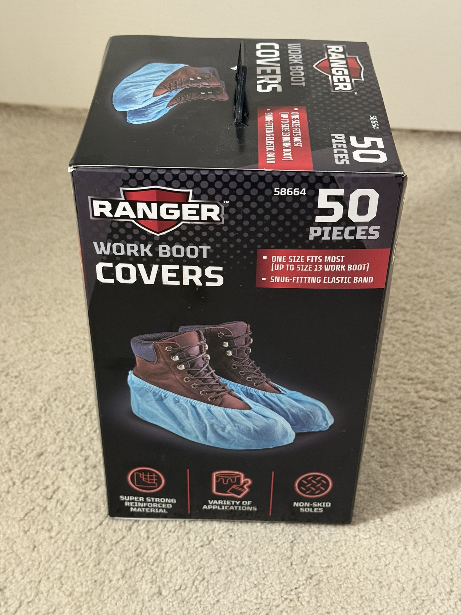 NEW Ranger Work Boot / Shoe Covers, 50 Pack