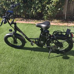 20"*3.0 Fat Tire Electric Bike for Adults, 1000W Peak Motor, 28MPH, 48V Removable Battery, 80-Mile