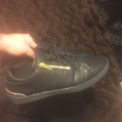 Aldo Dress Up Gold Zipper Shoe Like New Size 12M 