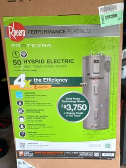 5Brand New Rheem Performance Platinum ProTerra 50-Gallon Hybrid Electric Heat Pump Water Heater