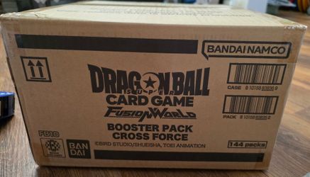 Dragon Ball Super Fusion World Cross Force FB10 Sleeved 144 Booster Case.-$1500