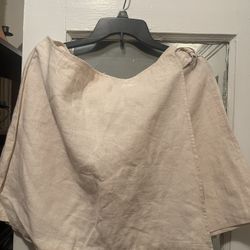 Linen Shorts With Skirt