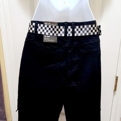 VIP Black Pants Size 25 NWT. 