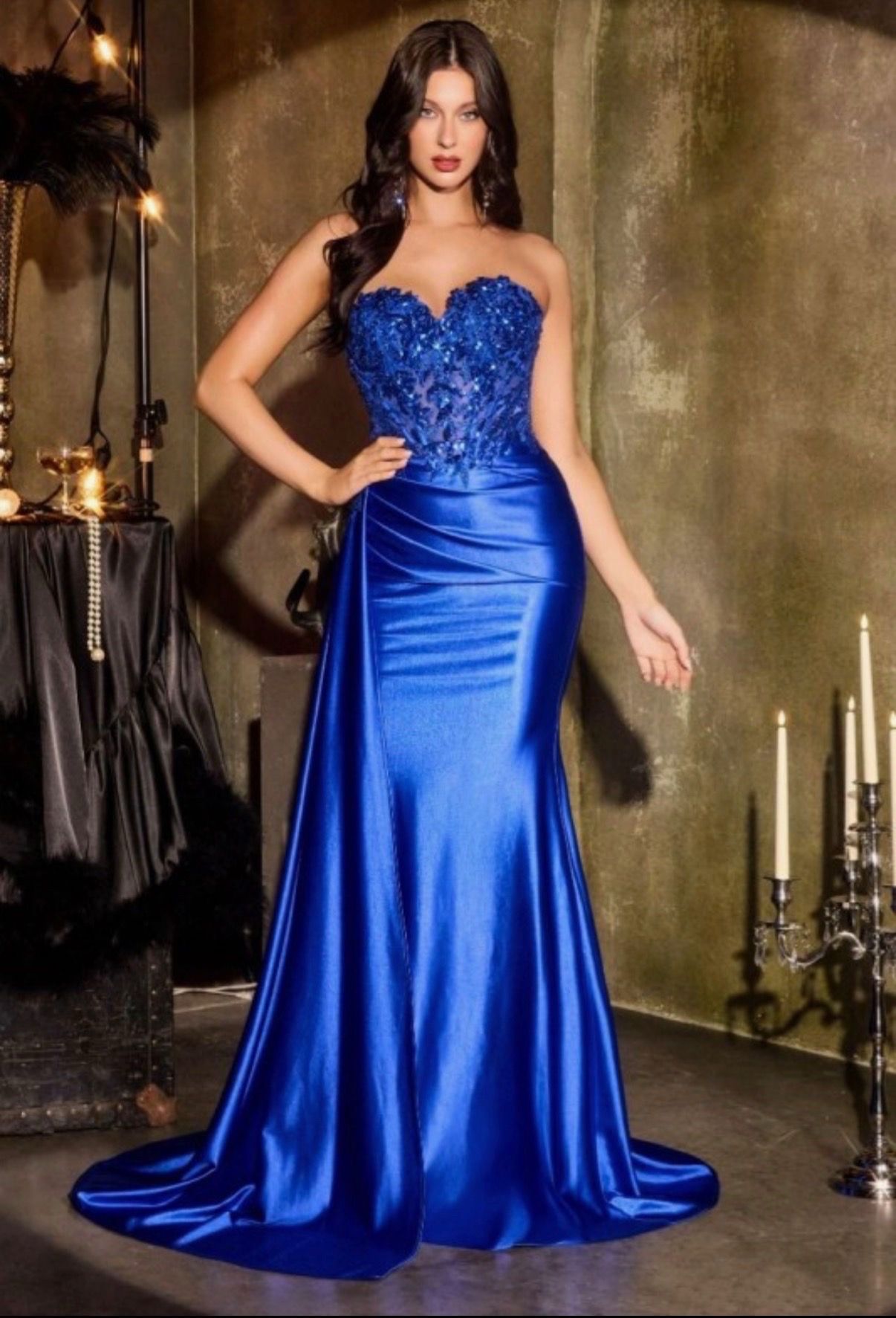 New Royal Blue Prom Dress (Size 6)
