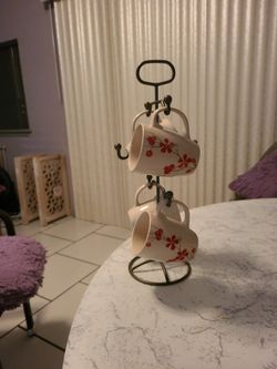 Six Cup Coffee Cup Rack