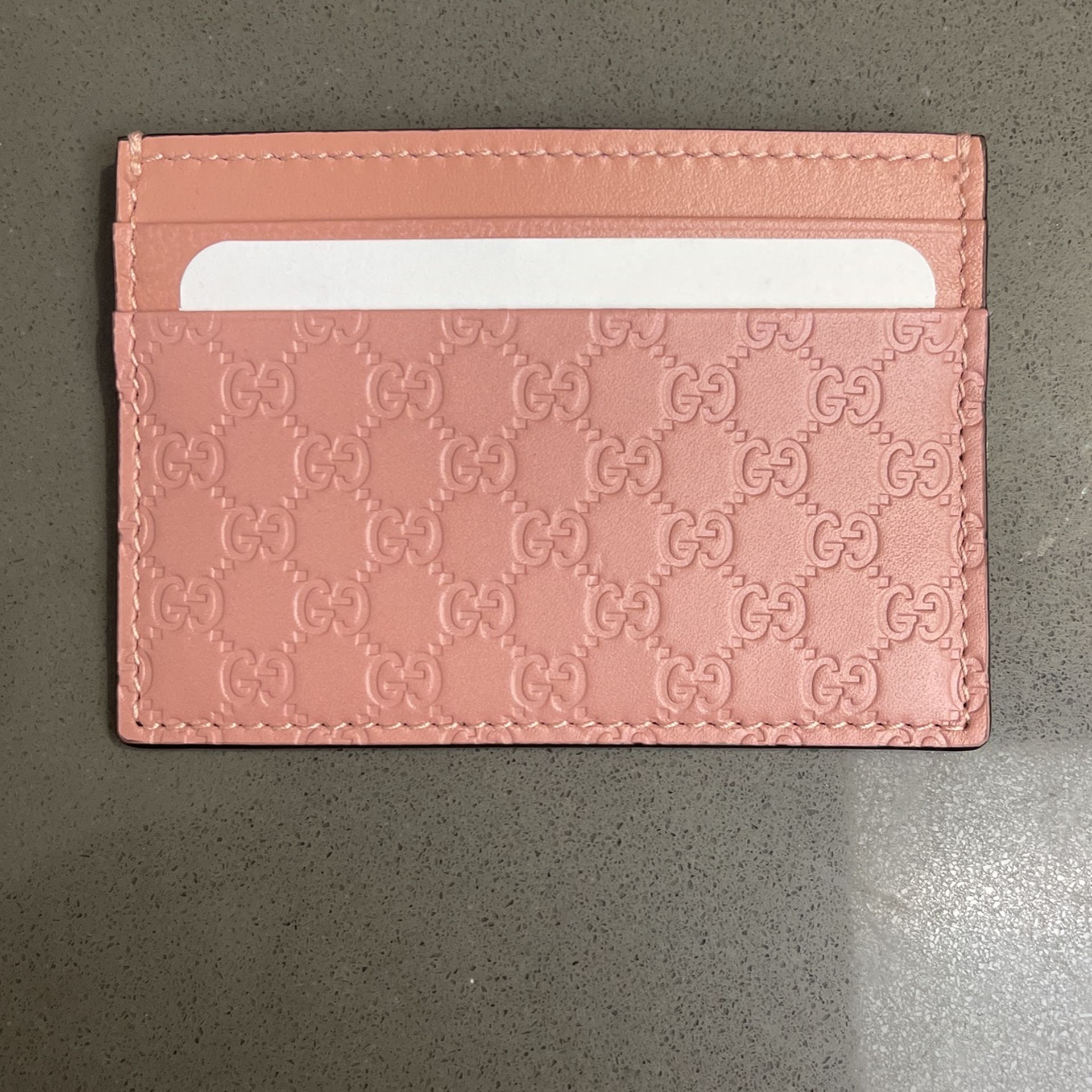 GUCCI pink Credit Card Wallet 